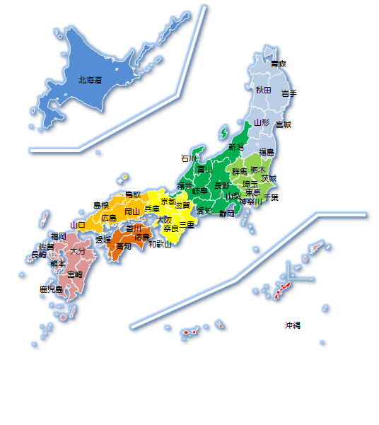 道府県 都 日本 地図